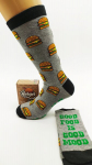 Meeste sokid Burger socks, Good food is good mood, 42-47