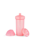 Pudel Twistshake kid Cup, 360 ml, 12 kuud, roosa