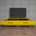 TV-laud Kalune Design 845, 205 cm, pruun/kollane