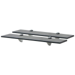 vidaXL seinariiulid 2 tk klaasist 50 x 10 cm 8 mm