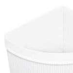 vidaXL bambusest nurga pesukorv, valge, 60 l