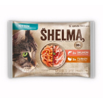 Shelma kassieined Kitten l&otilde;hefileed ja kalkunifileed kastmes 4x85 g