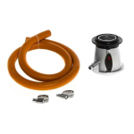 Gaasiballooni regulaator Mustang 30mbar 1kg/h kiirlukustus +Voolik 1,2m/10mm, -30*c+voolikuklambrid 2tk.