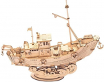 Puidust 3D -pusle Robotime Fishing Ship, 8 aastat vana +