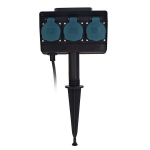 Torgatav pikendusjuhe, 3 pesa, 5m