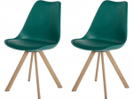 2 tooli komplekt Notio Living Lecce, roheline