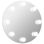 LED pirnidega seinapeegel, Sidabro