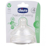 Chicco Natural Feeling silikoonist tutt, 4 kuud, 2 tk