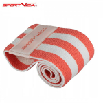 Treeningkumm SportVida Fitness & Crossfit Hip Band, 36x7,6 cm, oranž/valge