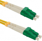 Qoltec kiudoptiline patchcord LC/APC &ndash; LC/APC | &Uuml;hemoodiline | 9/125 | G652D | Duplex | 1 m