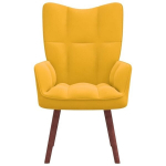 vidaXL puhketool, sinepikollane, samet