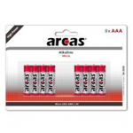 Patareid ARCAS Alkaline 1,5V LR03/AAA, 8 tk