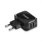 Seinalaadija - TooQ - TQWC-1S02 - USB x 2 - 17W - Musta