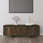 vidaXL telerikapp, suitsutatud tamm, 120x30x40,5 cm, puitlaastplaat