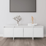 vidaXL telerikapp, valge, 120 x 30 x 40,5 cm, puitlaastplaat
