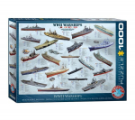 Pusle Eurographics, 6000-0133, WWII Warships, 1000 tk