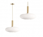 Rippuv laeklaas Milky Kuldvalge App668-1CP