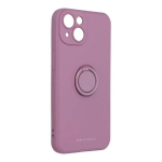Roar Finger Ring Mat Silikoonist taga&uuml;mbris autohoidikumagnetiga Apple iPhone 14 Pro Max Purple