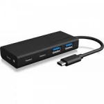 ICY BOX IB-HUB1426-CPD USB 3.2 Gen 1 (3.1 Gen 1) Type-C 5000 Mbit/ai Juoda