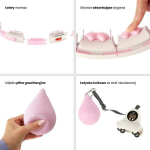 HHW06 PINK HULA HOOP WITH WEIGHT + COUNTER HMS