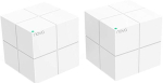 Tenda Nova MW6 ruuter MW6 2pack, 2x100mm, 867 Mbit/s, kaheastmeline, WPA2-PSK, 2 RJ-45 porti, automaatne v&otilde;rgu optimeerimine