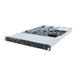 Emaplaat Gigabyte Rack server platform (1U) R133-C13-ACG1, 800W, 4 DIMM, 2xRJ-45, 4x2.5/3.5" bays, 80 PLUS Titanium
