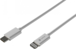 Natec Lightning(M)->USB-C(M) Kaabel NKA-2151, 200cm, USB 2.0, MFI, valge, kiire laadimine, paindlik kate