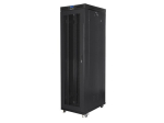Lanberg seisev rack-kapp 19 tolli 47U 800x1000mm, perforatsiooniga LCD uksed, FF01-8047-23BL, 1200kg, 4 vertikaalset riba, IP20