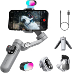 Kaamera gimbal - AOCHUAN X Pro 3-teljeline stabiliseerimine, 3200 mAh aku, RGB valgustus hall