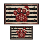 Asir 2-osaline j&otilde;uluteemaline vannimattide komplekt Asr199, 40x60 cm, 60x100 cm, must