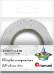Puuvillane pitsilint 15mmx1.8m valge - Titanum