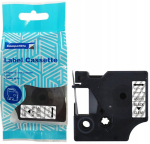 Laserprinteri kassett OEM dymo D1 etiketi lint 45010, 4 tk, 12 mm x 7 m, l&auml;bipaistev musta tr&uuml;kiga