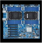 Emaplaat Gigabyte MS73-HB1 emaplaat, 2x LGA4677, Intel Xeon Gen 4/5, C741, 16x DDR5, E-ATX, 5x PCIe 5.0 x16, 2x 10GbE