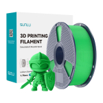 Sunlu PLA+ G, 1,75 mm, roheline, 1,23 g/cm&sup3;, 64 MPa, 86 MPa, 17%, 164 &deg;C, 3,5 kJ/m&sup2;, 54 &deg;C, 53 &deg;C