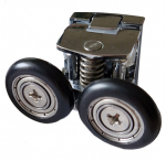 Ratas du&scaron;ikabiini uksele 23mm alumine, fikseeritud, kahekordne