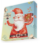 Teemantmosaiik Santa Cheer, 28x28 cm