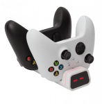 Kahekordne laadija Xbox 360 pultidele, valge