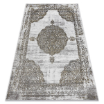 Vaip LIRA E1468 Rosett, struktureeritud, kaasaegne, glamuurne - hall / kuldne
