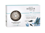 Komplekt Maison Berger Paris: Aroma Happy kroomitud autol&otilde;hnastaja + t&auml;ide water freshness