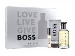 Komplekt Hugo Boss Botteled meestele: Tualettvesi EDT, 100 ml + tualettvesi EDT, 10 ml + du&scaron;igeel, 100 ml