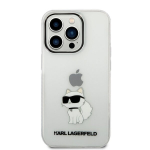 Karl Lagerfeldi &uuml;mbris iPhone 14 Pro Max 6.7 KLHCP14XHNCHTCT jaoks l&auml;bipaistev k&otilde;va&uuml;mbris, autor Ikonik Choupette