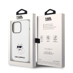 Karl Lagerfeld KLHCP14LSNCHBCH iPhone 14 Pro 6.1 kaitse&uuml;mbris valge/valge silikoon Choupette