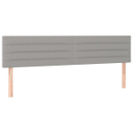 vidaXL voodipeatsid 2 tk, helehall, 90x5x78/88 cm, kangas