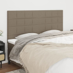 vidaXL voodipeatsid 4 tk, pruunikashall, 80x5x78/88 cm, kangas