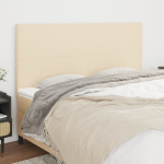 vidaXL voodipeatsid 4 tk, kreemjas, 90x5x78/88 cm, kangas