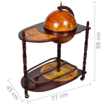 vidaXL p&otilde;randa gloobusekujuline alkoholikapp, eukal&uuml;ptipuit