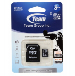TeamGroup C10 Micro SDHC 8GB m&auml;lukaart