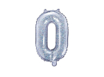 Fooliumist &otilde;hupall Number "0", 35 cm, h&otilde;bedane