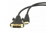HDMI naar DVI-kabel - Gembird - 1,8 m - Vergulde connectors - Afgeschermde technologie - Zwarte kleur