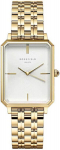 Naiste k&auml;ekell Rosefield, The Octagon White Sunray Steel Gold OCWSG-O40